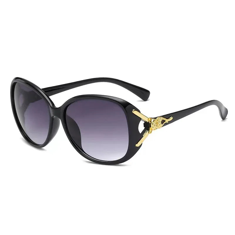 Classic New Fashion Ladies Sunglasses with Fox Head Big Frame UV400 PC Plastic Lenses Wholesale from Manufacturers
