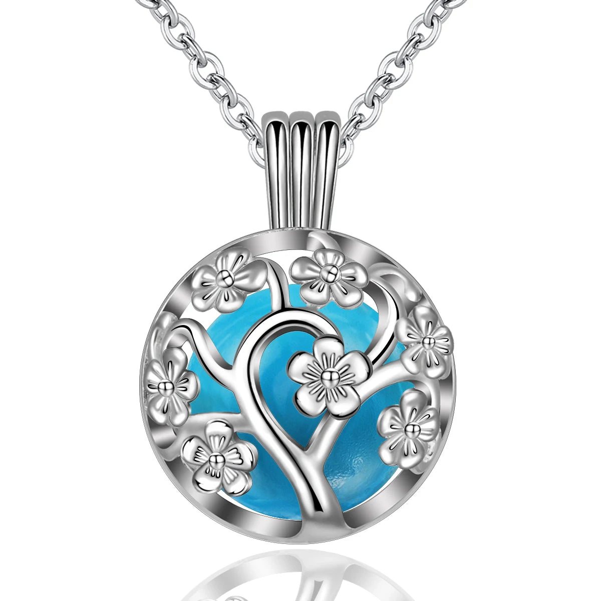 Angel Caller Factory Wholesale Silver Plated Pendant Chime Harmony Bola Ball Necklace