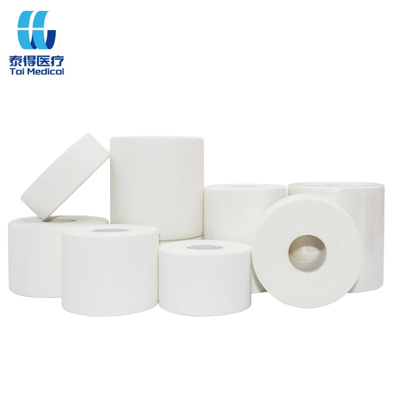 Hot Sale 3.8cmx13.7m Colored Cotton Sports Adhesive Athletic Tape Rigid Strapping Finger Tape for Weightlifting Trainers Bjj