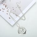 TongLing European Necklace Alloy Custom Vintage Three Loop Circle Round Ring Snake Chain Pendant Necklace for Women