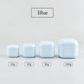 Cream Packaging Container Bright White Purple Blue Color square Shape Empty PP 50ml Cosmetic Plastic Jar