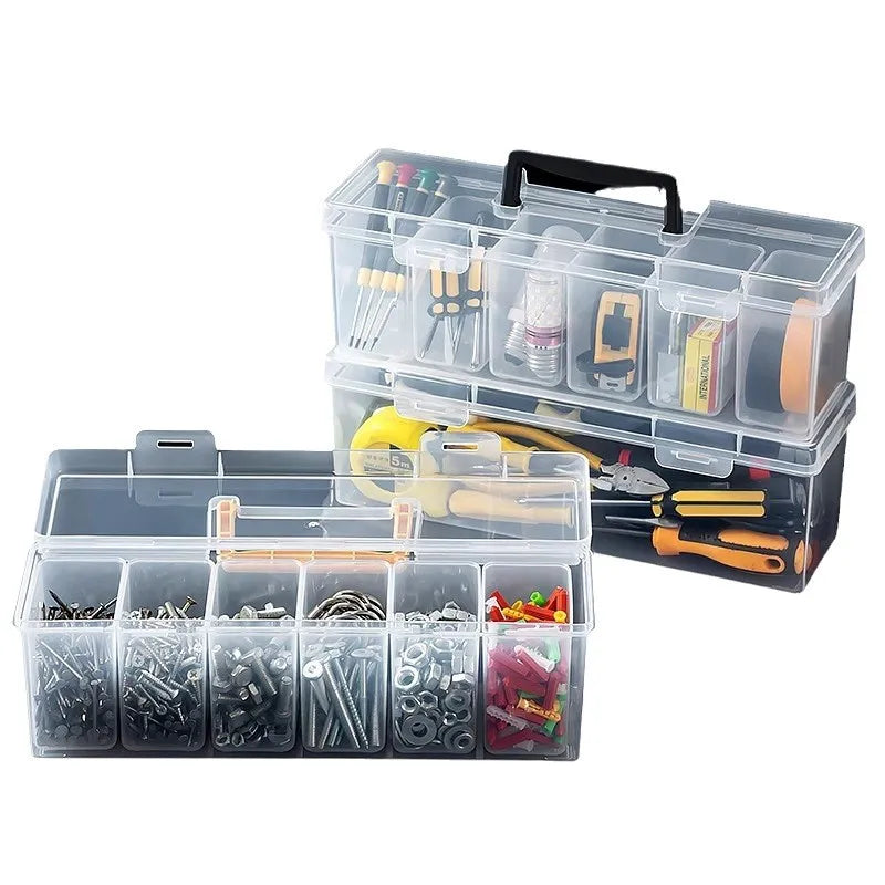 Hardware Parts Storage Box Transparent Multifunctional Classification Storage Box Screw Accessories Box