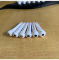 Ox Bone Pins String Nails Pin Acoustic Guitar Bridge Pins with 3.0mm Abalone Dot