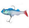 2024 New 8g 16g Soft Jig Head Lure T Tail Soft Shad Lures  Treble Stainless Steel Artificial Bait Soft Plastics Fishing