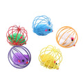 Pretty Color Mouse in Cage for Cat Playing Cat Products