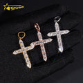 Luxury VVS Moissanite Diamond Iced Out Pendant Cross Pendant Silver 925 Hip HopJewelry Moissanite Custom Cross Pendant
