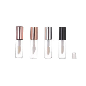 1.2ml Plastic Small Lip Gloss Tube 1.2g Rose Gold Silver Lip Gloss Container