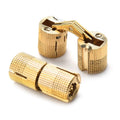 Pure Copper Straight Flap Hinge Concealed Decorative Box Hinge Cylindrical Bucket Copper Concealed Hinge of Dining Table Screen