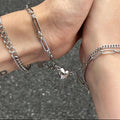 Wholesale Lovers Heart Bracelet Touch Bracelet for Lovers Magnetic Love Heart Bracelet for Woman and Man