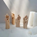 3D Lovers Life Portrait Human Body Couple Candle Mold Silicone Hug Lover Candle Silicone Mold