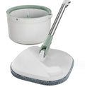 Popular Stainless Steel Long Handle Swivel PP+Microfiber Mop Bucket 360 Rotating Head High Dehydration Rate Hand-Free Wet/Dry