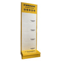Custom Size Single Double Side Supermarket Storage Racks Heavy Duty Grocery Shelves Custom Logo Yellow Metal Color Factory Sale