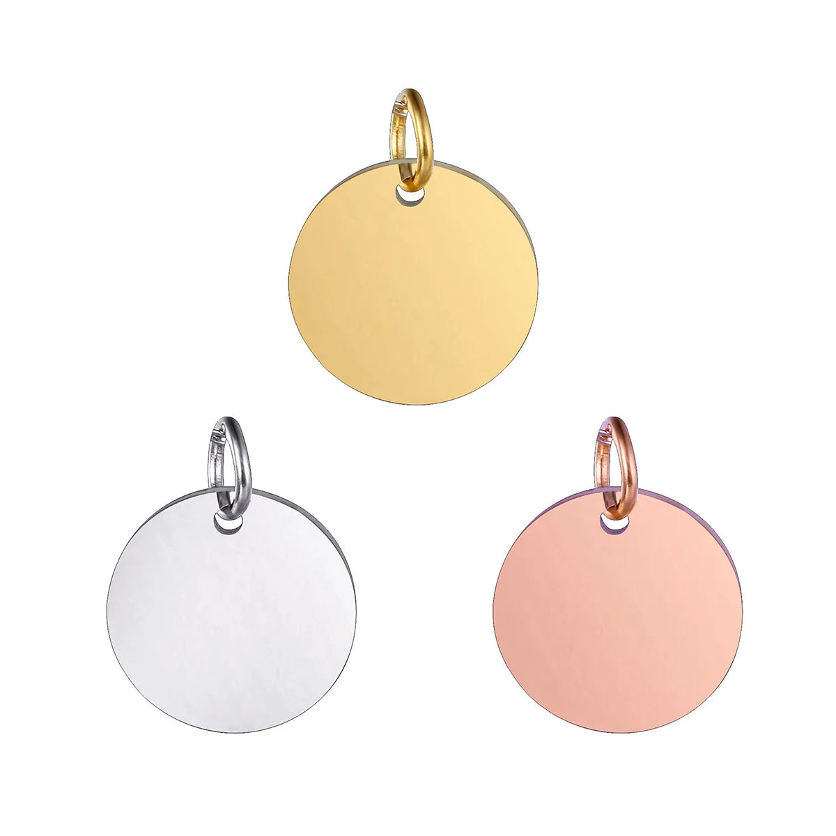 Personalized Mini Jewelry TagsCustom Bracelet/Necklace Logo TagsEngraved Stainless Steel Pet Hang Tags