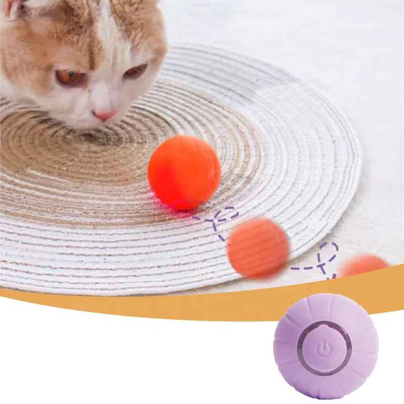 Intelligent Luxury Modern Fashion Rolling Ball Cat Toy Automatic Obstacle Avoidance Interactive Bite Resistant Boredom Buster