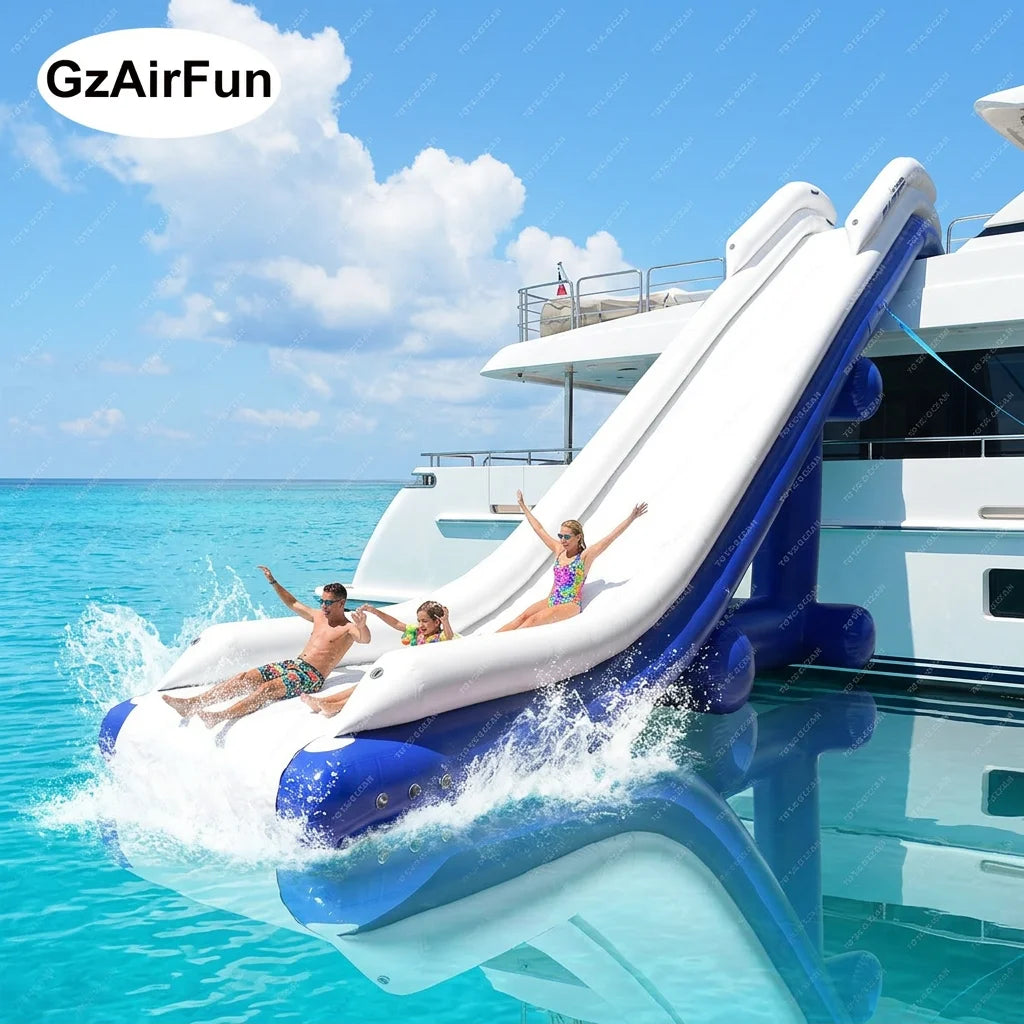 Custom PVC Inflatable Yacht Water Slide with Air Sealed Design for Boat Use Commercial Outdoor