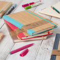 2022-2025 Custom Eco-Friendly A5 Bamboo Notebook Cover Printed Daily Passion Event Planner for Students Designers Blank Notebook
