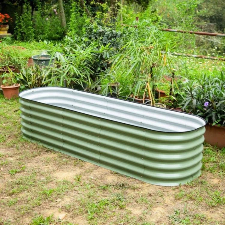 Huizhou Green Giant 17'' Tall 195x60x43cm Metal Modular Garden BedRaised Vegetable Flowers Planter Boxes