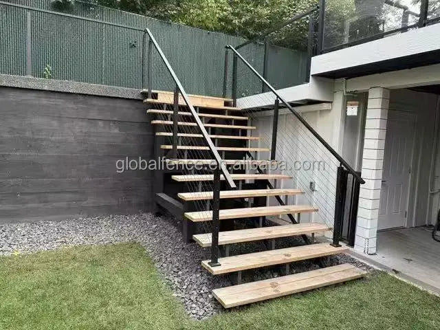 Reilbu Hot Sale Easy to Install Stainless Wire Side Mounted Cable Railing