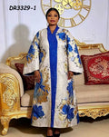 Factory Price 2026 Autumn Wedding Dresses Floor-Length Long Sleeve Digital Printing Sequined Diamonds Paisley Washable