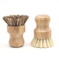 Natural Bristle Brush With Bamboo Handle Pot Brush Dishwasher Cleaning Brush for Kitchen