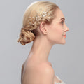 Metal Flower Classic Joyeria Crystal Petals Bridal Wedding or Prom Hair Comb Accessory Wedding Gift(1pc Price)