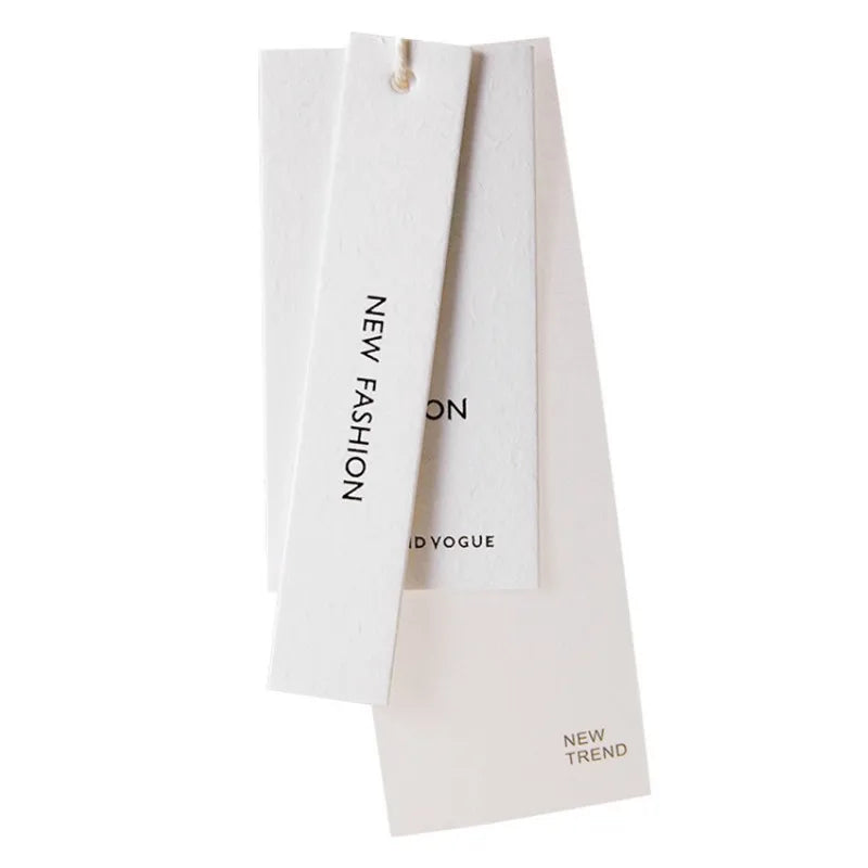 Premium Eco-Friendly Luxury Garment Seal Tag with String Lock - Custom High-End Paper Hangtags for Boutique Clothing Brands