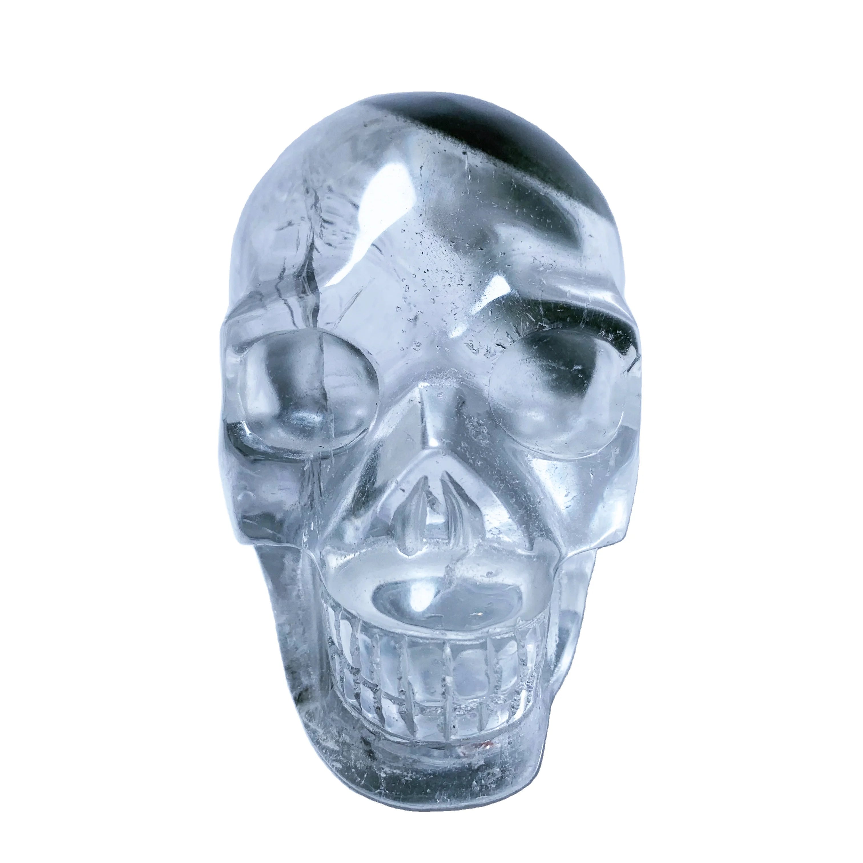 Wholesale High Quality Natural Crystal Skulls Art Sculpture Quartz Hand Carved Garden Quartz Skulls for Crafts