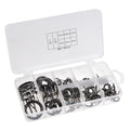 DORISEA 27926 Portable Durable Fishing Rod Guide Rings 75pcs/Box Stainless Steel and Ceramic Inner Ring for Lake River Fishing
