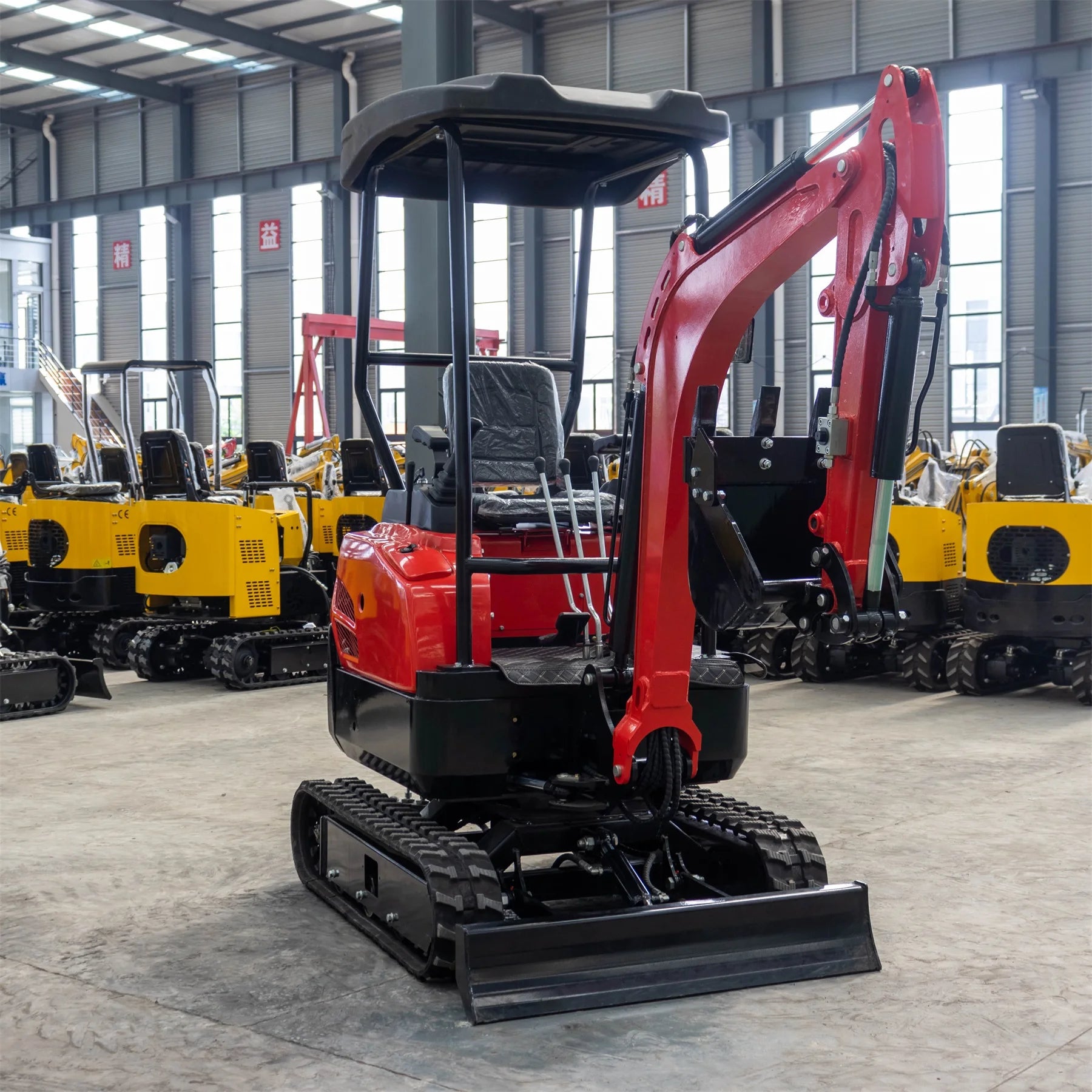 Shandong Supply 1.5ton 2ton 3ton Mini Excavator Hydraulic Crawler Bachoe Excavator Cheap Factory Price
