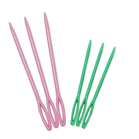 Wholesale 6pcs Plastic Sewing Needles Knitting Needles 7cm 9cm