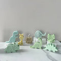 2D Animal Soap Silicone Candle Mold Dinosaur Elephant Car Freshies Table Ornament Animal Shape Chocolate Cake Topper Decoration