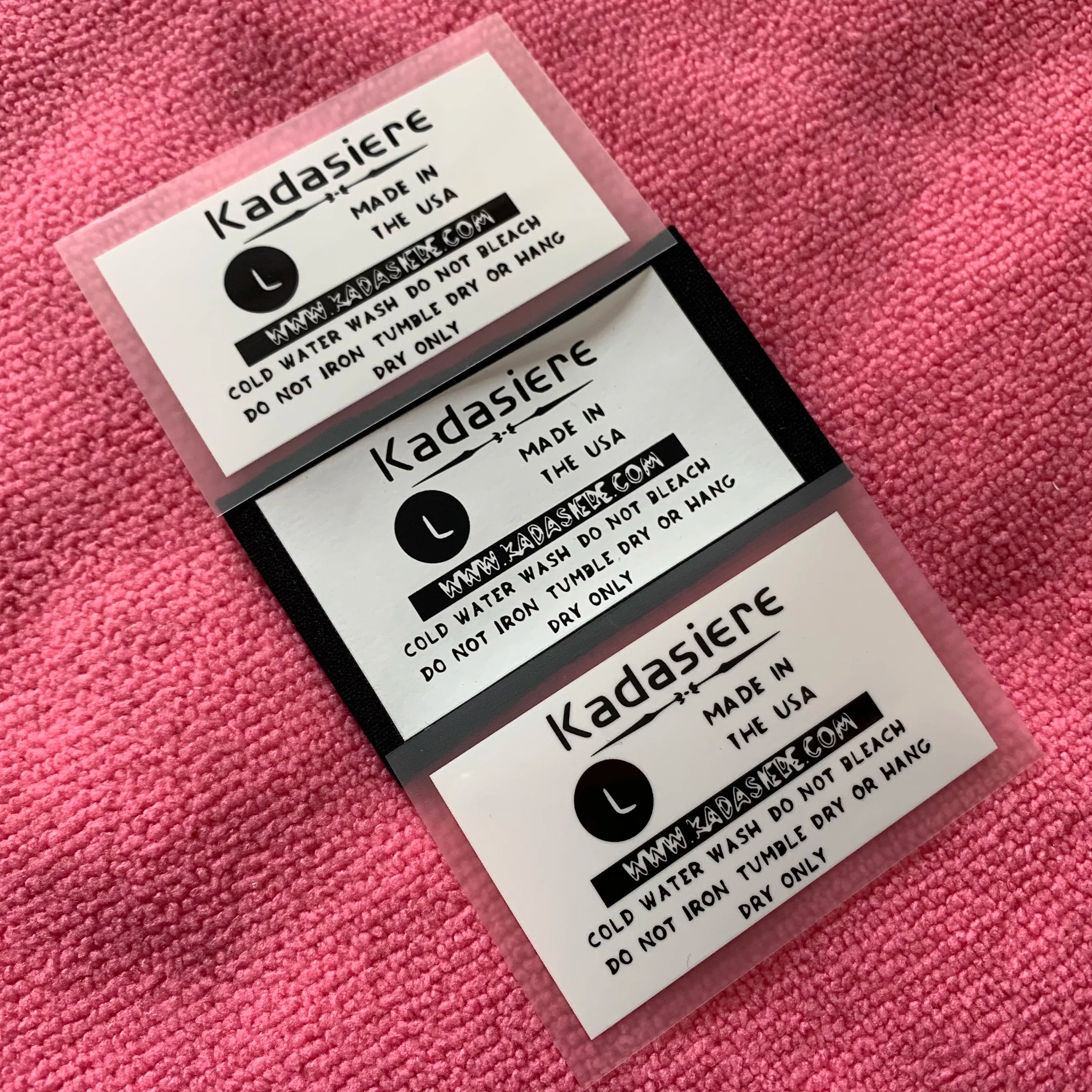 Die Cut T-shirt Neck Labels Heat Transfer Tagsscreen Printing Tagless Heat Transfer Labels on Garments