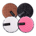 Reusable Makeup Remover Pads Pineapple Striped Puff Cotton Microfiber Make up Removal Sponge Cotton Cleaning Tool