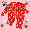 Print on Demand Autumn Men Pajamas Set Long Sleeve Trousers Sleepwear Leisure Pajamas Night Pijamas for Home Wear