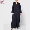 And Occasion Wear Stylish Burka Muslim Dress Embellished Stone Beads Abaya Formal Women OEM Service Black Abaya Dubai Abaya