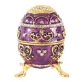 European Home Furnishing Pieces Creative Egg Crafts Jewelry Box Enamel Color Hand-painted Diamond Wedding Gift