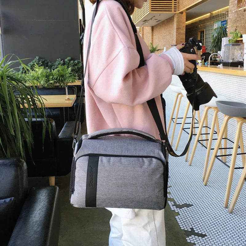 Custom Waterproof Professional Dslr Digital Gear Camera Bags Video Sling Crossbody Lens Case for Photography