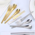 Hotel Cutlery 304 Stainless Steel Flatware Set Gold Fork and Spoon Golden Cutlery Set