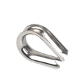 M3 M4 M5 M6 304 316 Stainless Steel Rigging Hardware Wire Rope Cable Thimbles Ferrules Sleeve