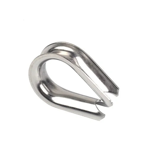 M3 M4 M5 M6 304 316 Stainless Steel Rigging Hardware Wire Rope Cable Thimbles Ferrules Sleeve