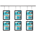 A4 Rectangle Indoor Retail Store Real Estate Shop Hanging Digital Advertising Sign Board Led Lightbox Window Display