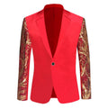 Sequins Velvet Series Men Shawl Lapel Blazer Designs Velvet Gold Flowers Sequins Jacket DJ Club Singer blazer for Men 2024