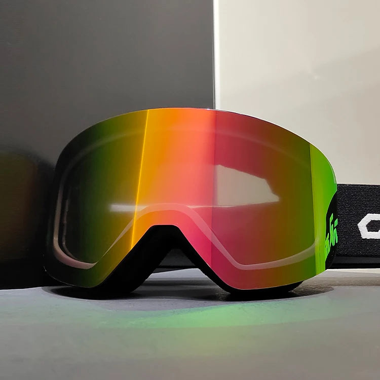 Yijia Optical Wholesale Uv400 Custom LOGO Fashion Designer Anti Fog Snowboarding Snow Goggles Ski Goggles