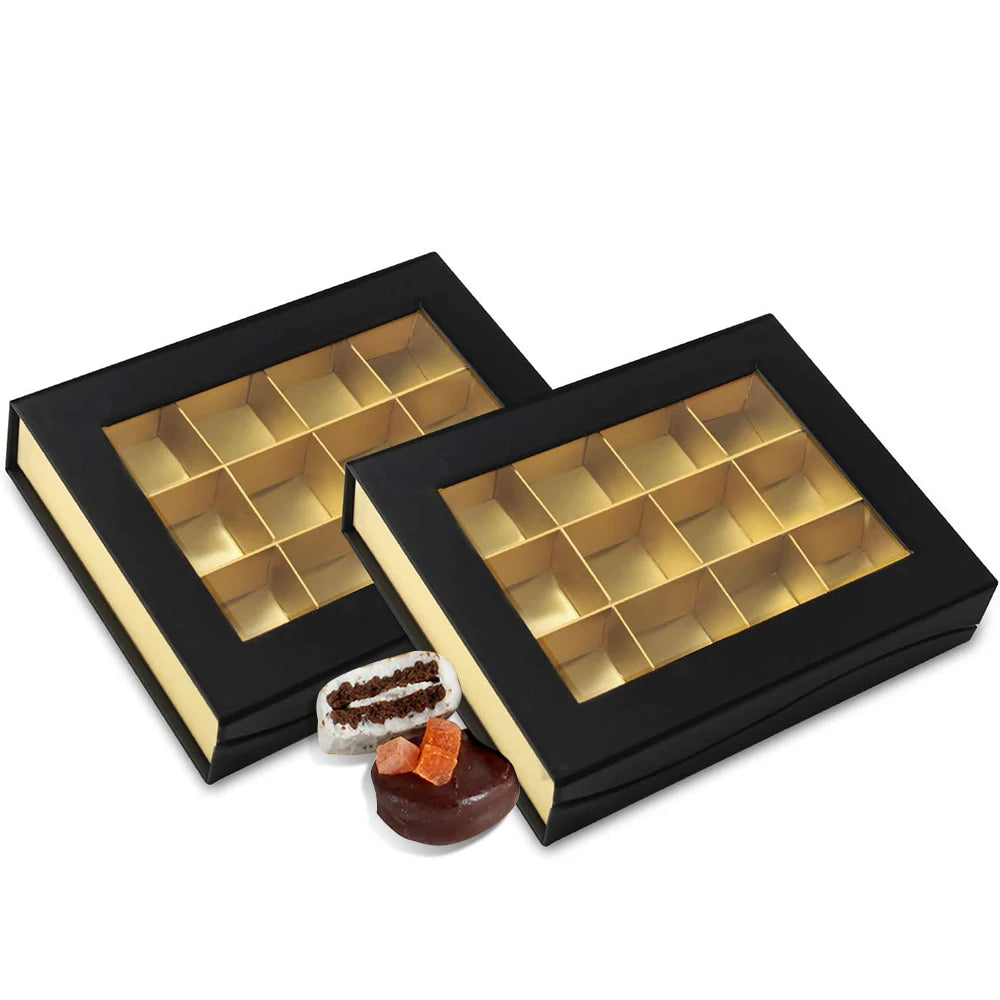 Customized Chocolates Dry Fruits Dates Boxes with Divider Magnetic Gift Paper Packaging Box