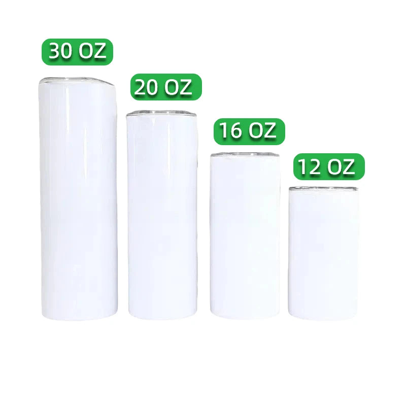 20/30 OZ Double Wall Insulated Eco-Friendly Stainless Steel Coffee Tumbler for Anti-Corrosion for White Sublimation-Ready