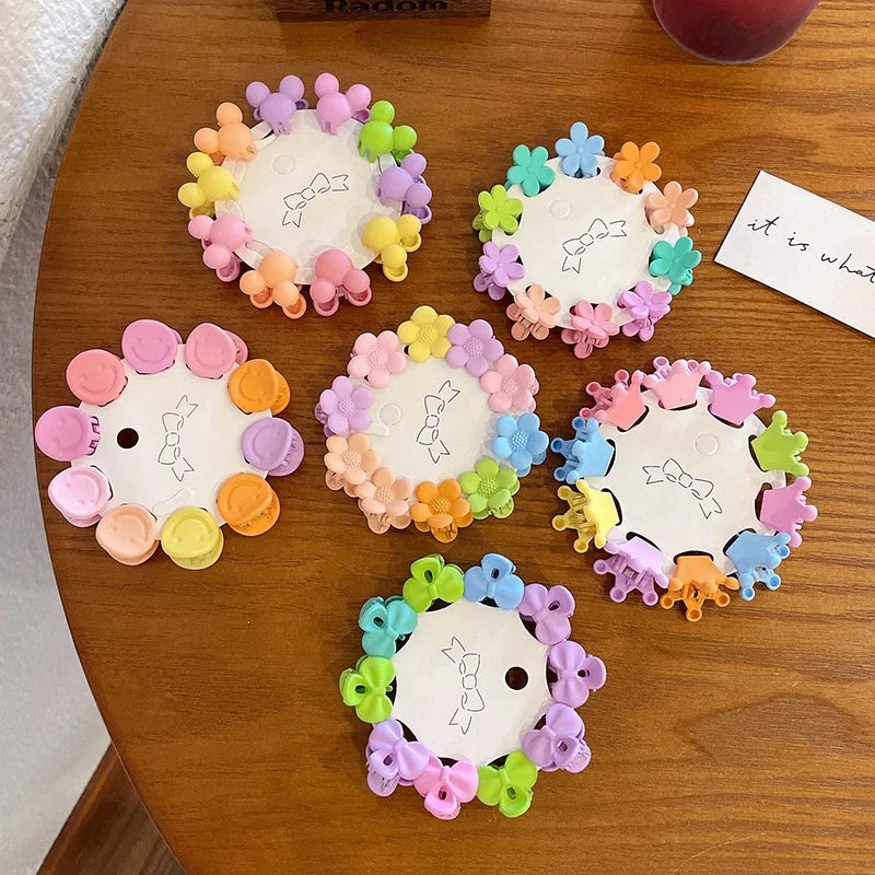 New Arrival Candy Color Hair Claw Acrylic Material Sweet Hair Clips for Kids