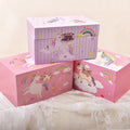 Unicorn Jewellery Box Recyclable Paper Musical Princess Toy Gift Box for Girls for Kids' Storage and Display