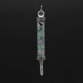 Custom DIY Natural Crystal Quartz Plane Healing Wands : Fluorite Plane Healing Wand Pendants for Sale