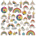 Mixed Enamel Rainbow Cloud Flowers Charms Beads DIY Earrings Bracelet Pendant Accessories for Necklace Jewelry Making