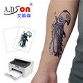 A.DSon DIY Body Adornment Water Transfer Tattoo Stickers Clear Color Laser Printer Compatible Transparent Waterproof Tattoos
